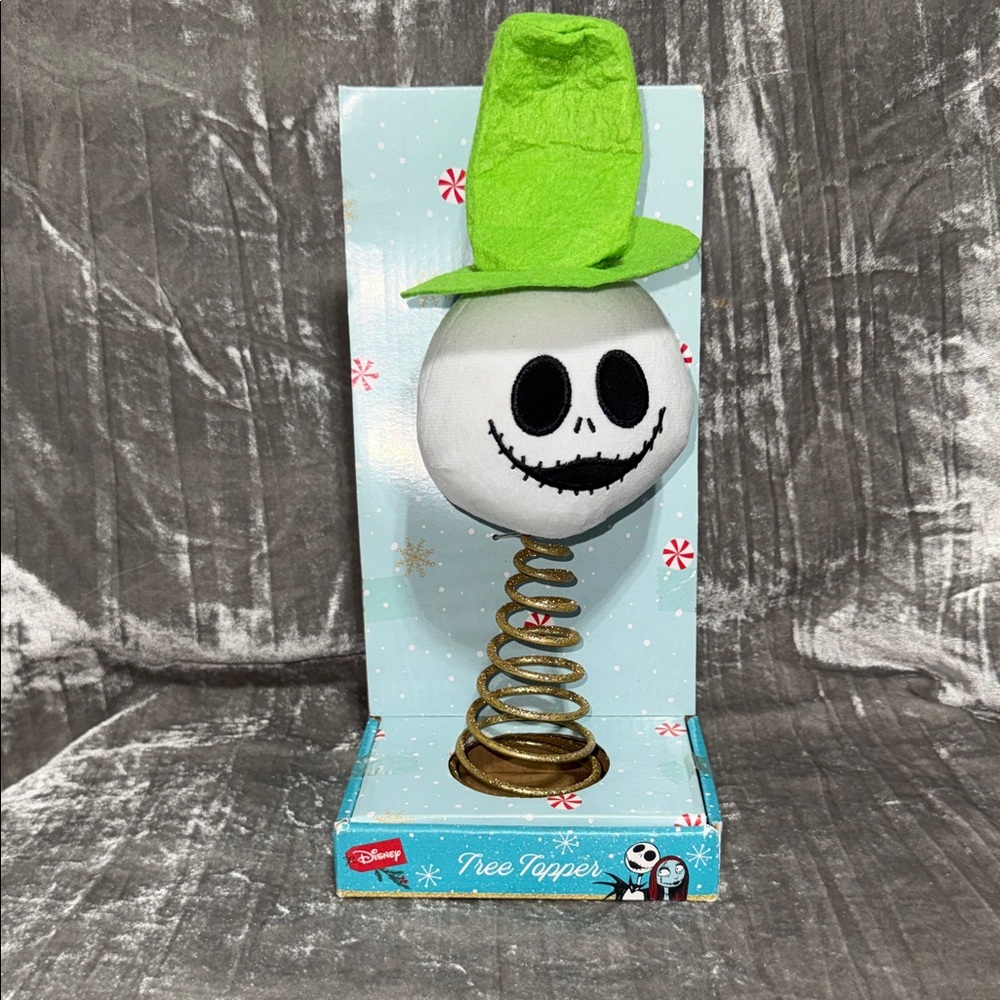 Disney Jack Skellington with Bright Green Hat Tree Topper